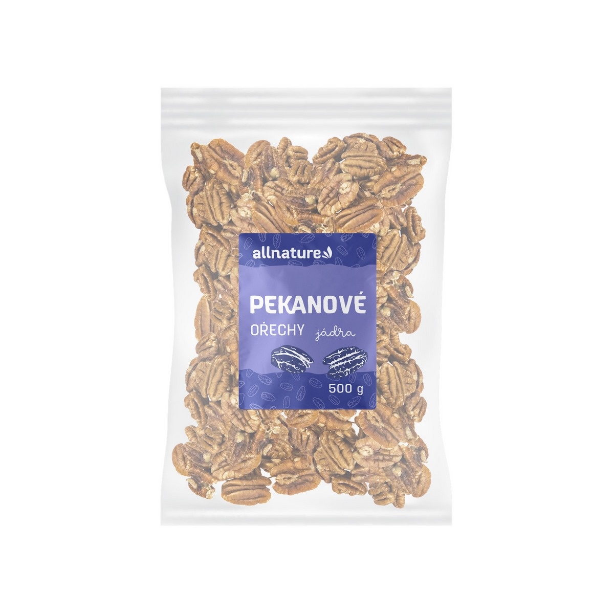 Allnature Pekanové ořechy 500 g Allnature