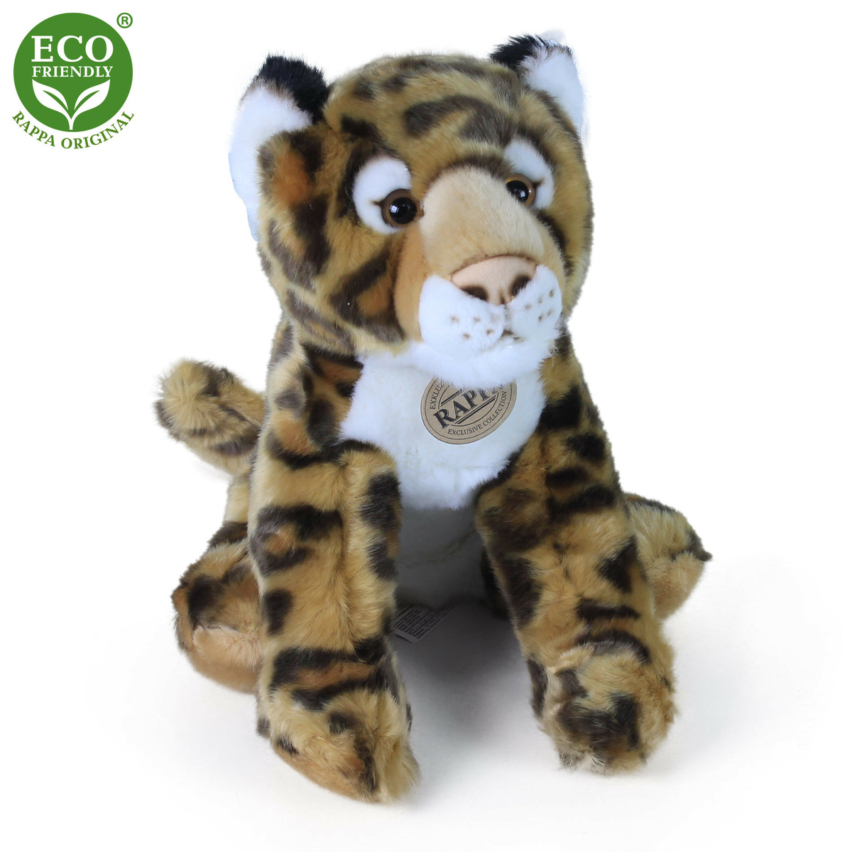 Plyšový leopard sedící 30 cm ECO-FRIENDLY Rappa