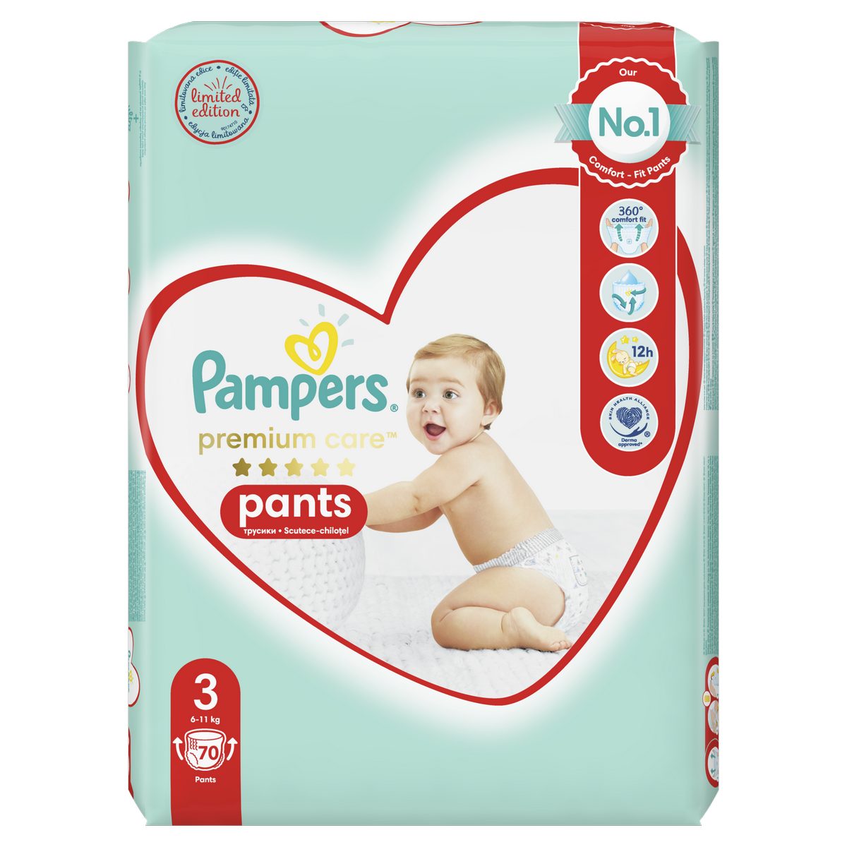 Pampers Pleny Premium Care Pants 70 ks