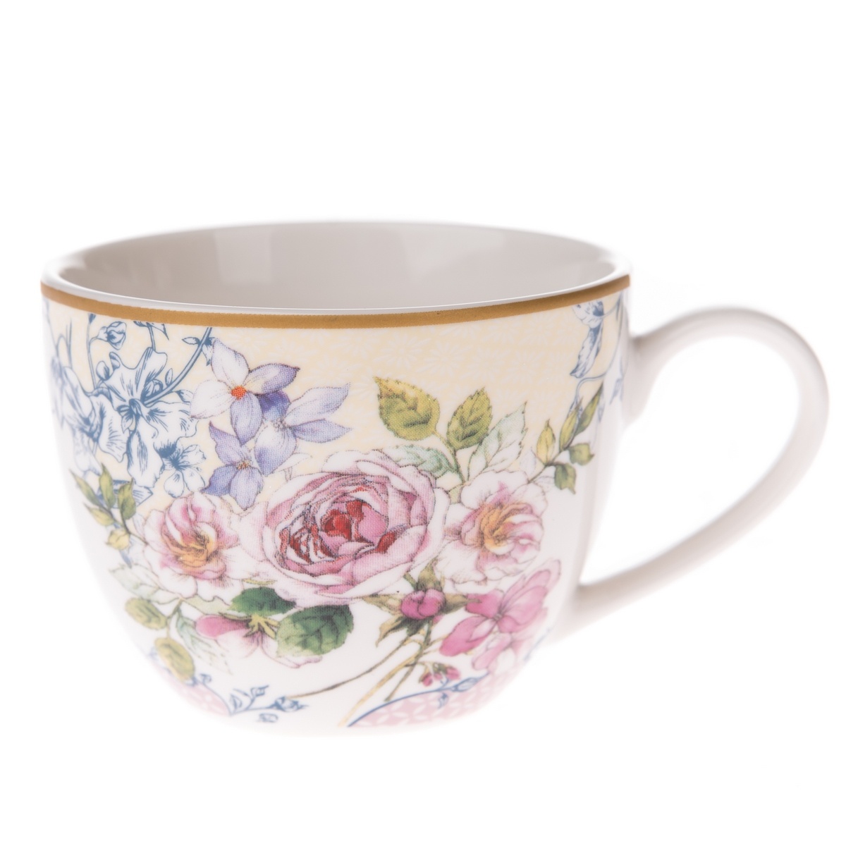 4dílná sada porcelánových šálků Roses