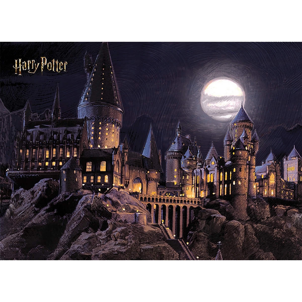 Dětská fototapeta Harry Potter Hogwarts Moon 252 x 182 cm