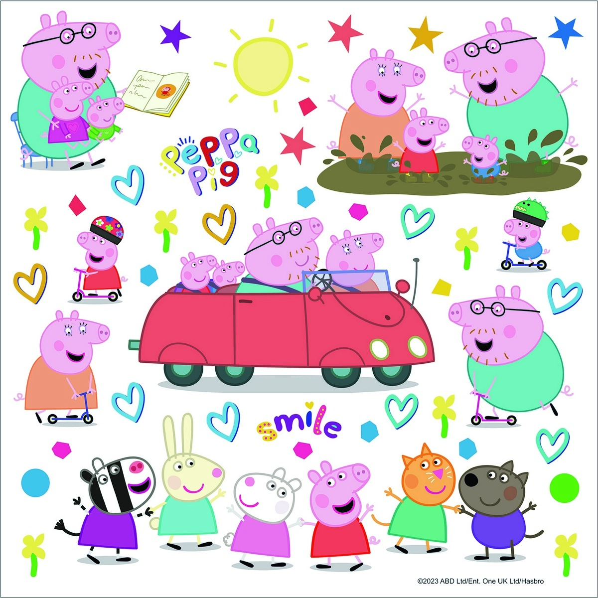 Samolepící dekorace Peppa Pig Car