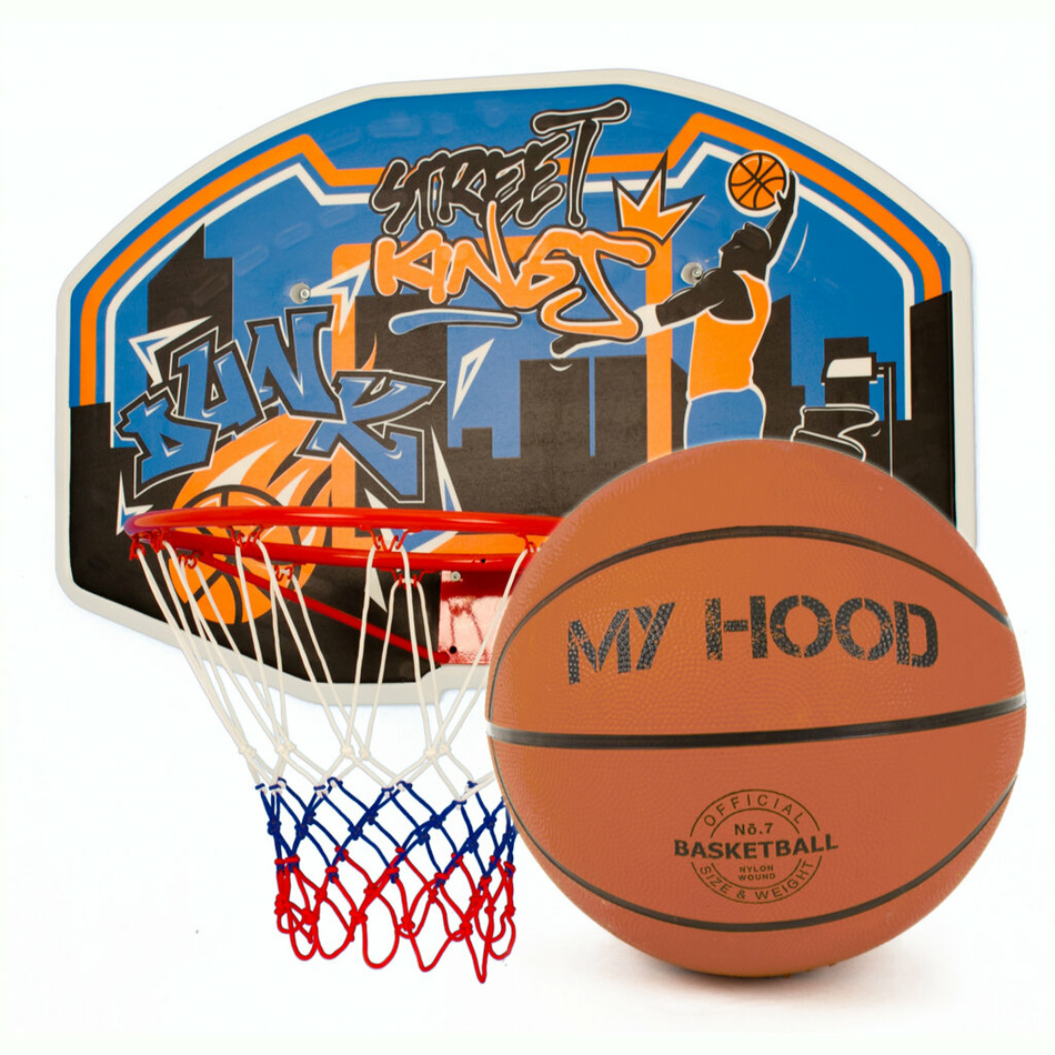 My Hood 304002 set basketbalového koše s deskou a míče