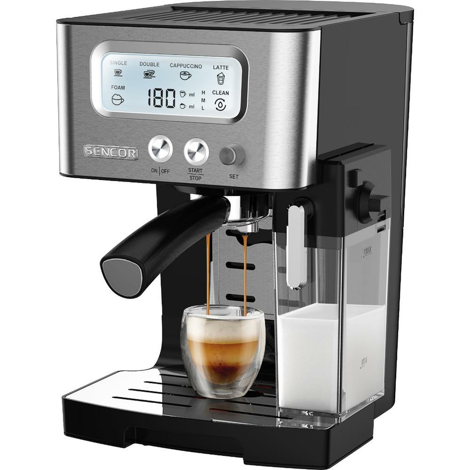 Sencor SES 4090SS espresso pákové Sencor