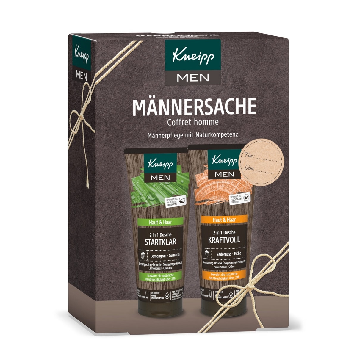 Kneipp Dárková sada Sprchové gely pro muže 2 x 200 ml Kneipp