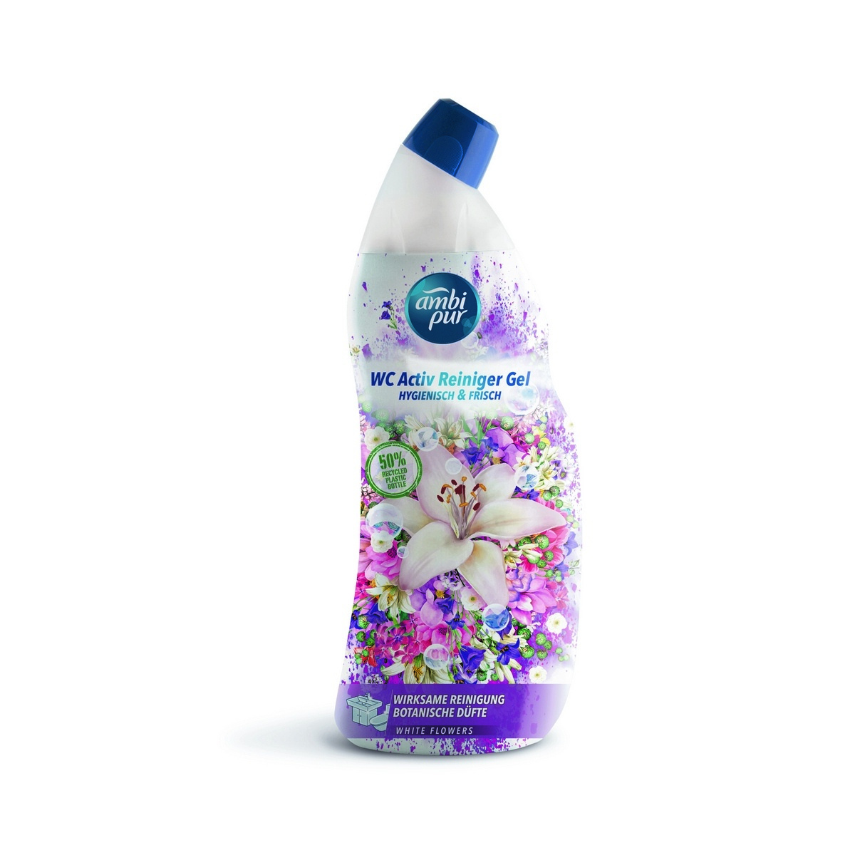 Ambipur WC Active gel bílé květy 750 ml Ambipur