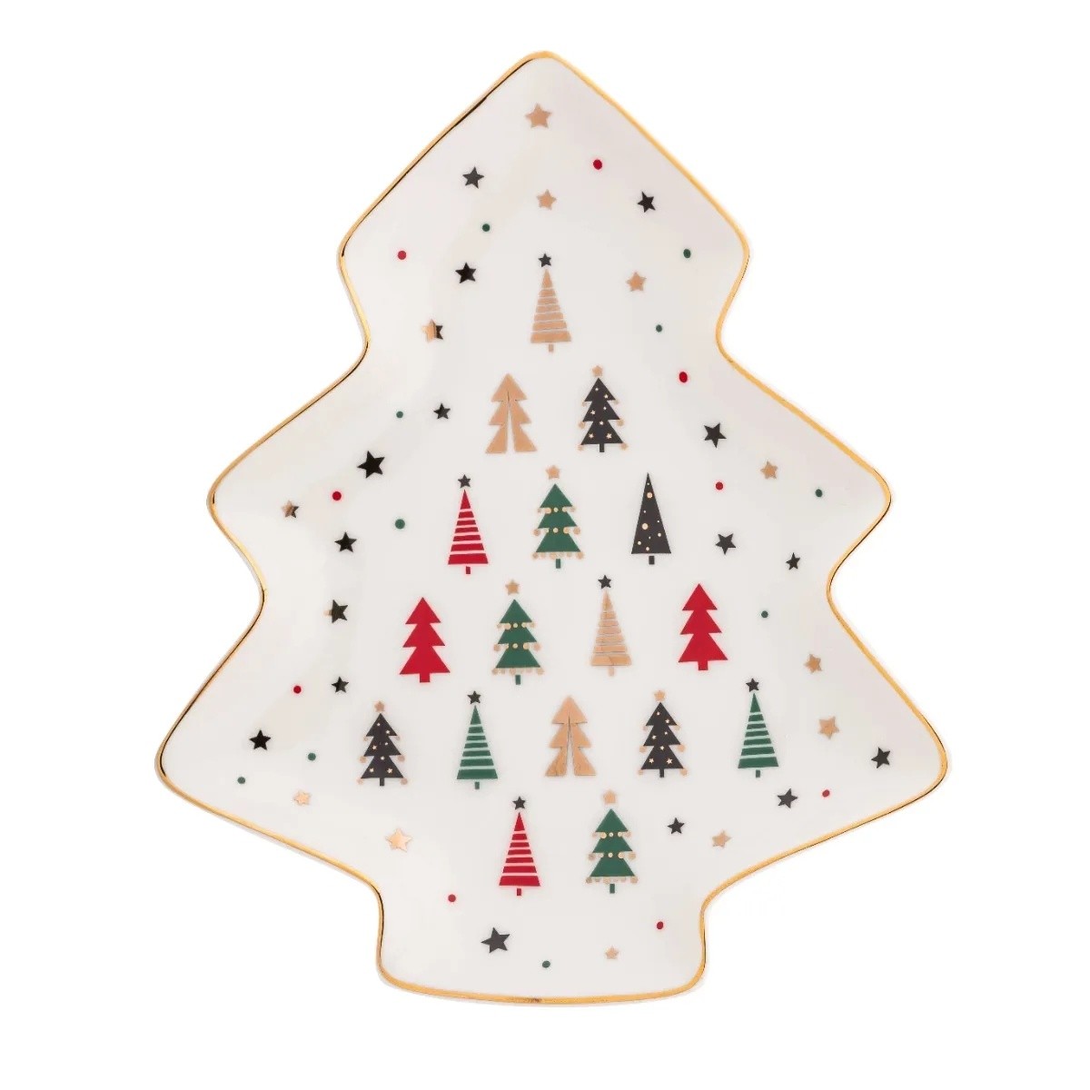 Altom Porcelánový talíř stromek Modern Tree 25 x 21 cm Altom