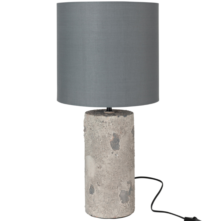 Šedá stolní lampa J-line Creppe 59 cm