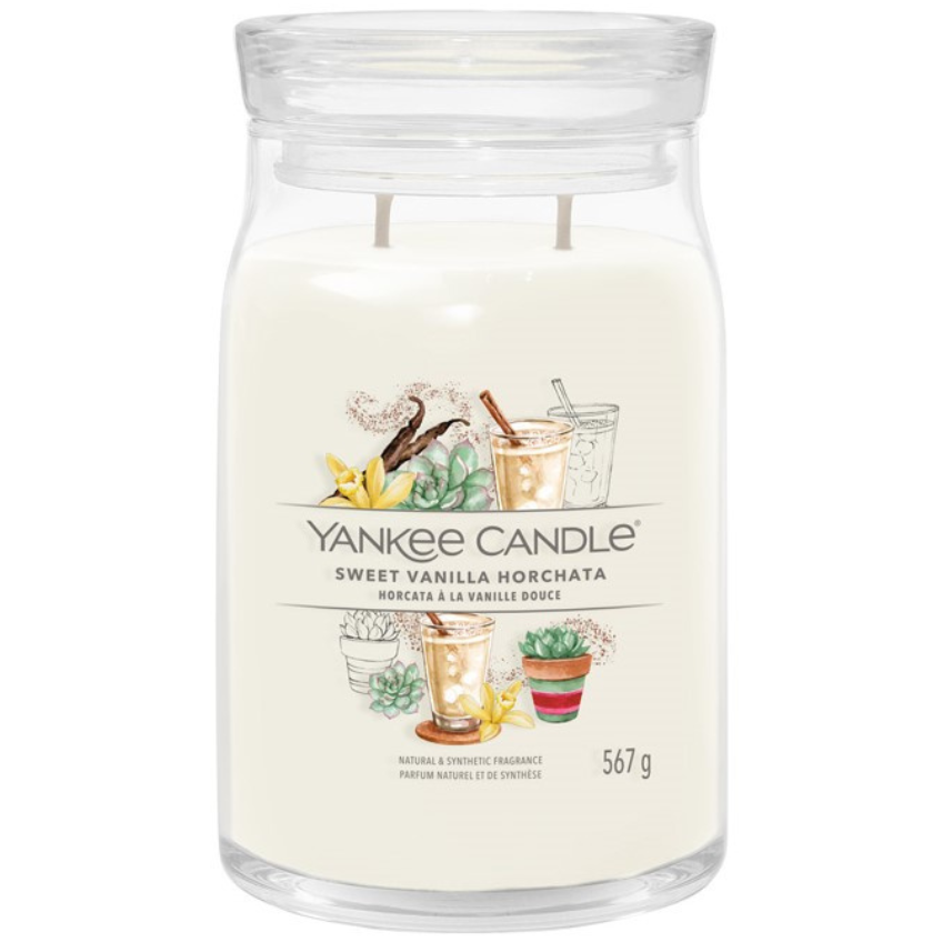 Velká vonná svíčka Yankee Candle Vanilla Horchata Singature