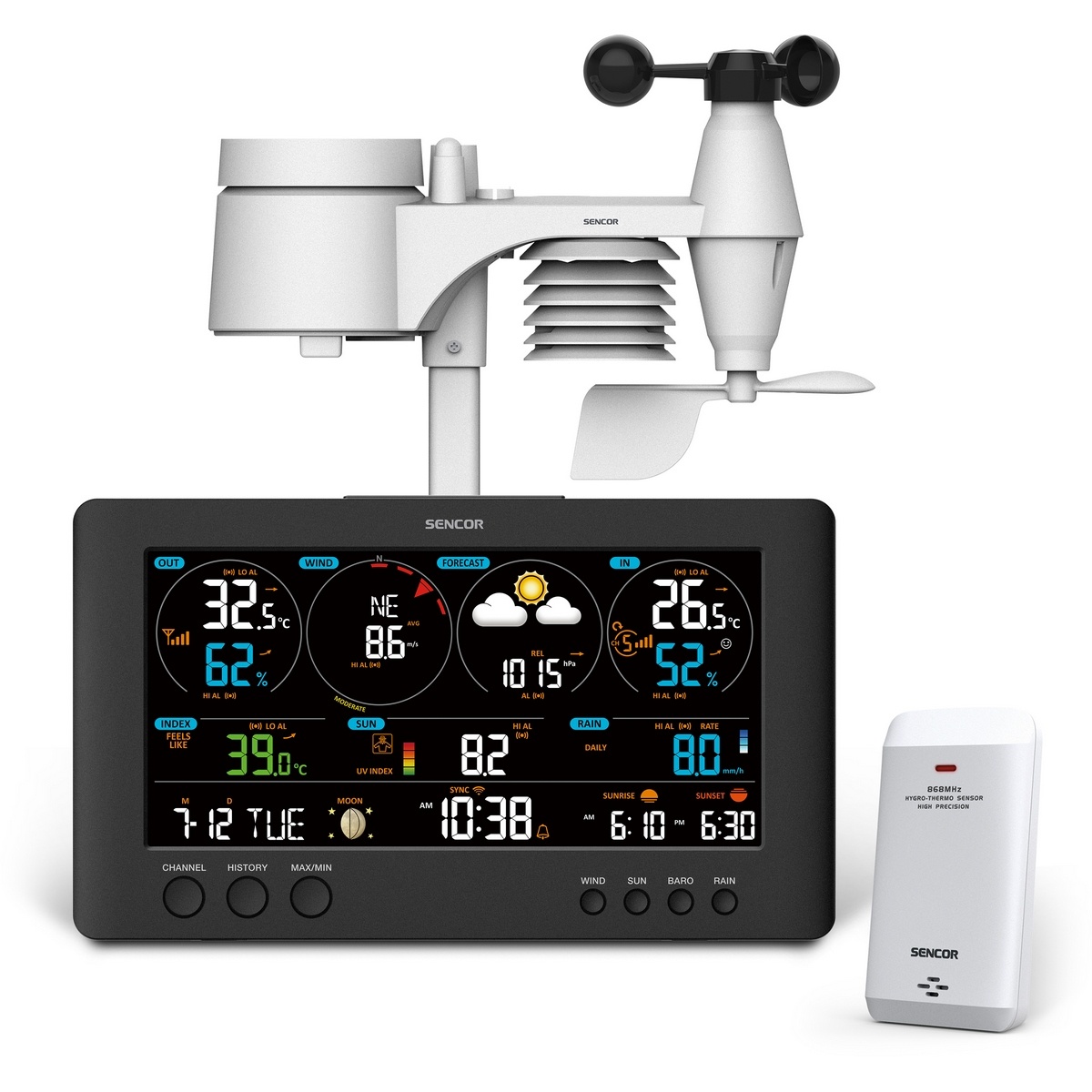 Sencor SWS 12500 WiFi meteostanice Sencor